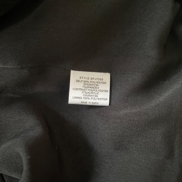 41 Hawthorn Black Blazer with Gray Elbow Patches - Picture 3 of 4